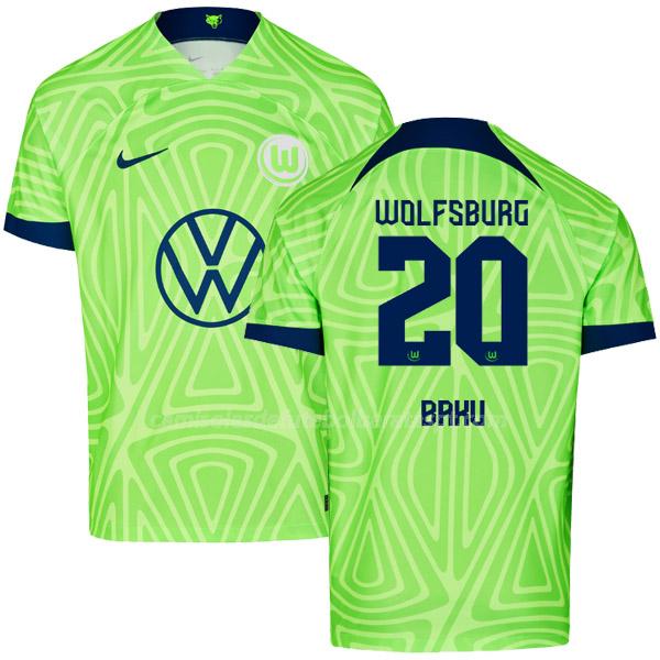 camisola wolfsburg baku equipamento principal 2022-23