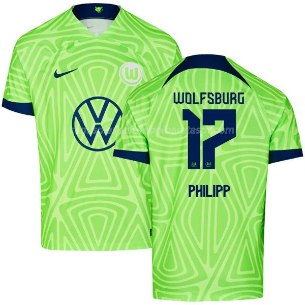 camisola wolfsburg philipp equipamento principal 2022-23
