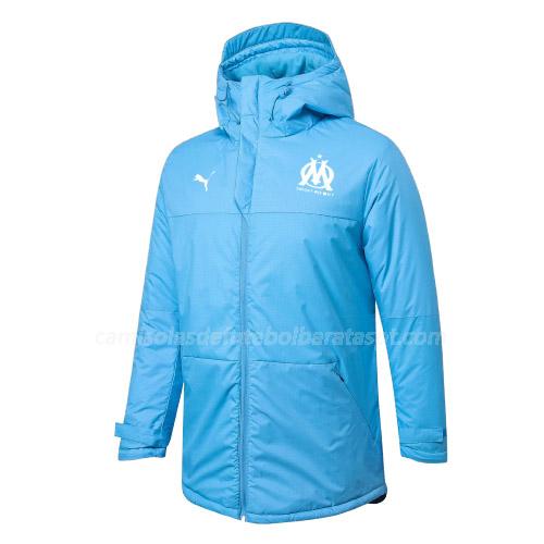casaco acolchoada olympique de marsella azul 2020-21