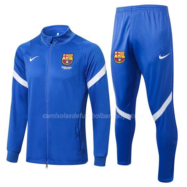 casaco barcelona fcb1 azul 2021-22