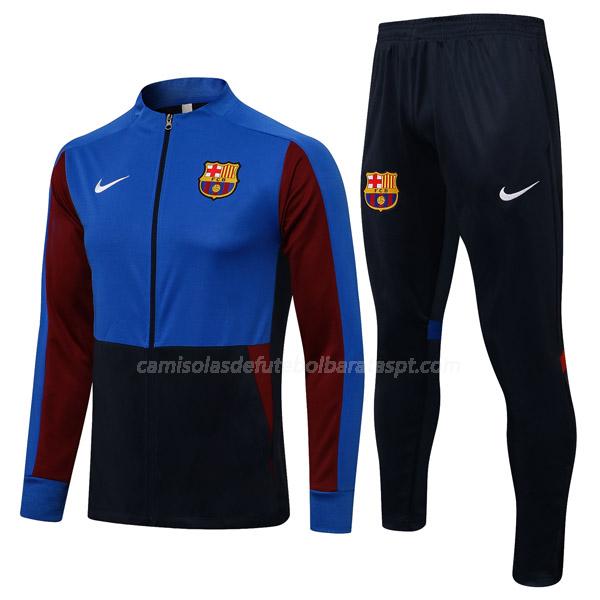 casaco barcelona fcb2 azul 2021-22
