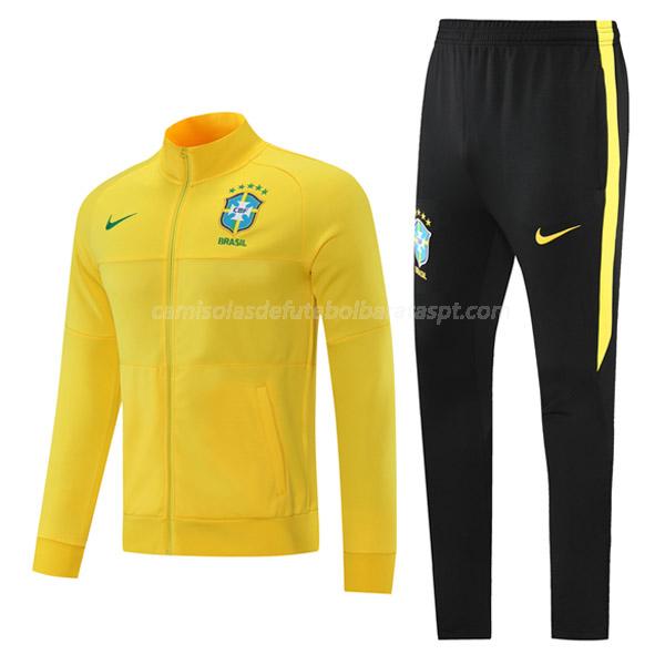casaco brasil 08g57 amarelo 2021-22