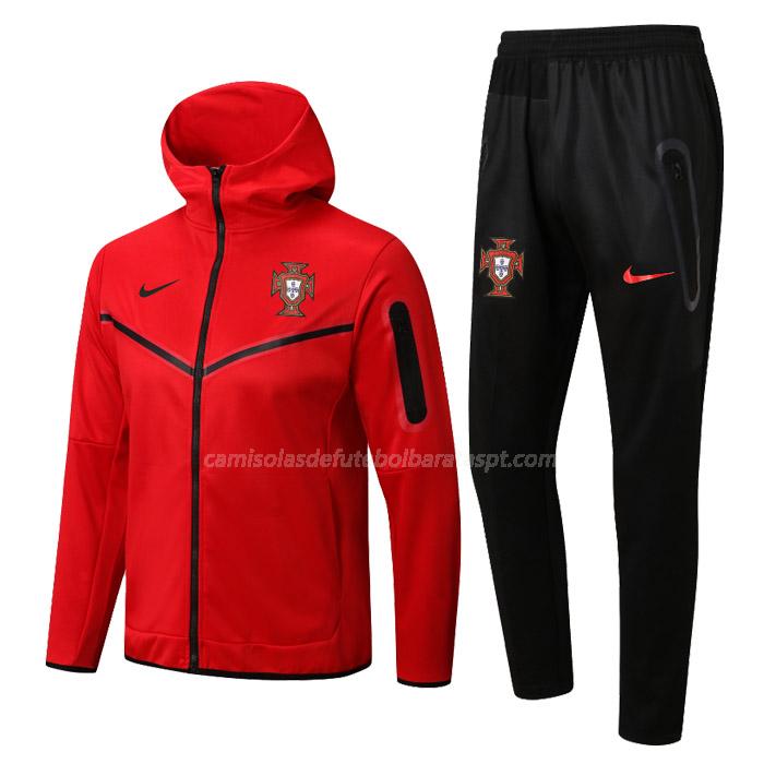 casaco com carapuço portugal 22125a1 vermelho 2022-23