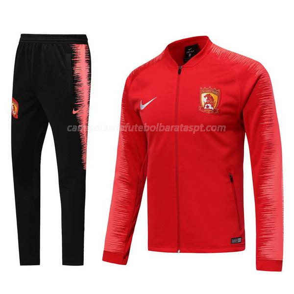casaco guangzhou evergrande vermelho 2019-2020