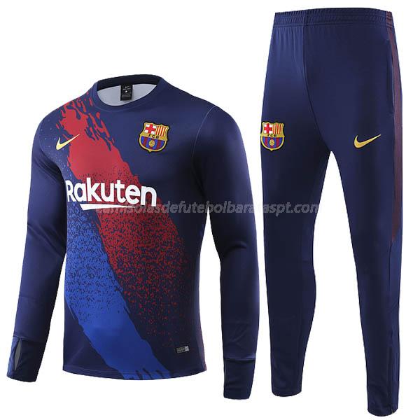 sweatshirt barcelona i azul 2019-2020