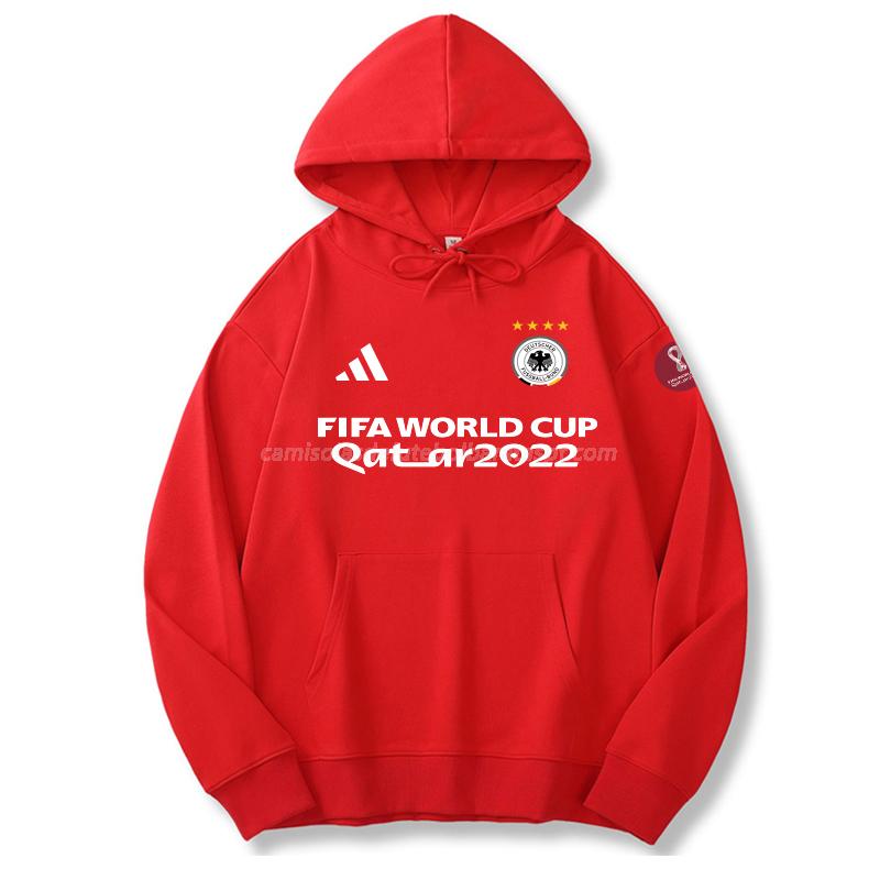 sweatshirt com carapuço alemanha copa do mundo 221125a1 vermelho 2022