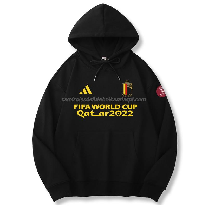 sweatshirt com carapuço bélgica copa do mundo 221125a1 preto 2022