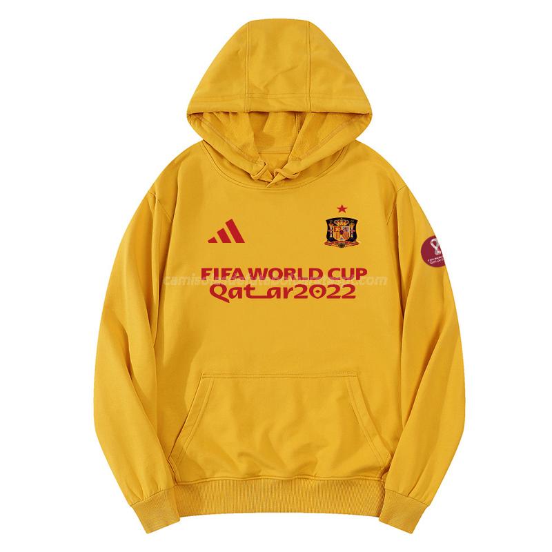 sweatshirt com carapuço espanha copa do mundo 221125a1 amarelo 2022