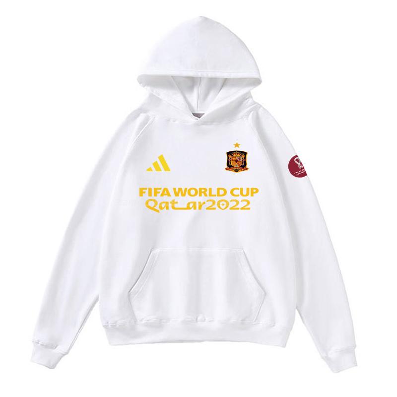 sweatshirt com carapuço espanha copa do mundo 221125a1 branco 2022