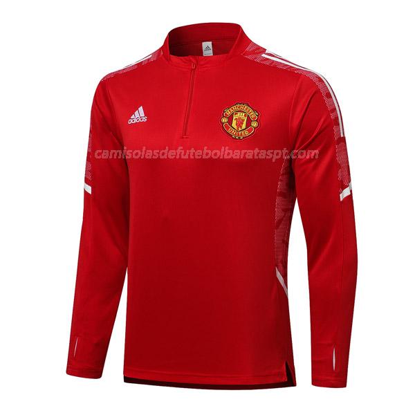 sweatshirt manchester united top vermelho 2021-22