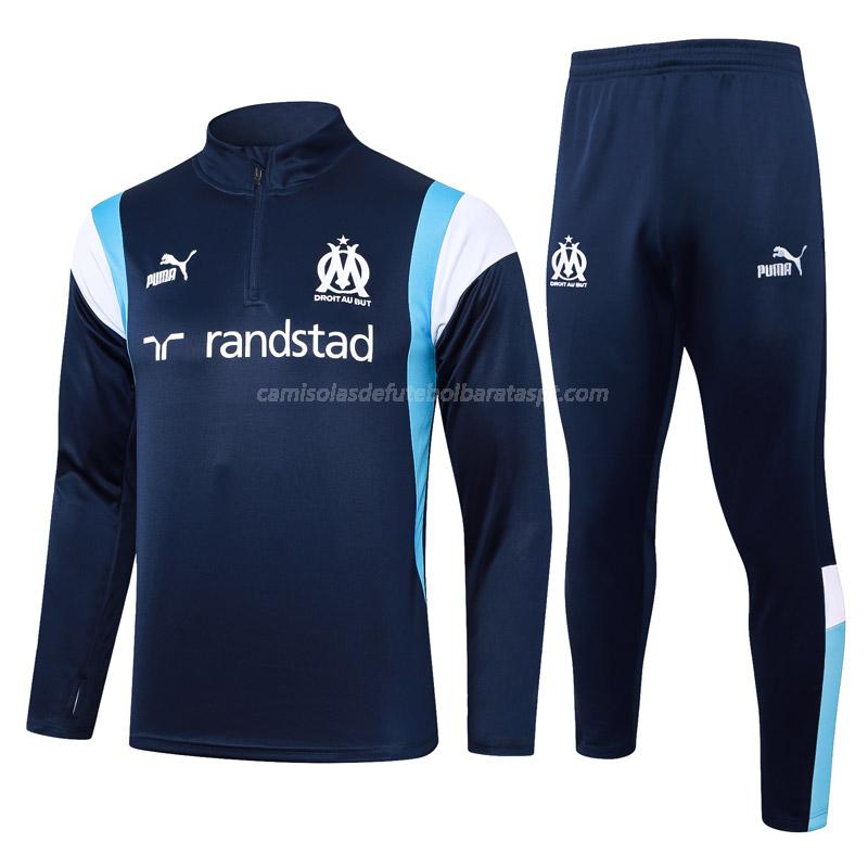 sweatshirt olympique de marsella 231111a1 azul-marinho 2023-24
