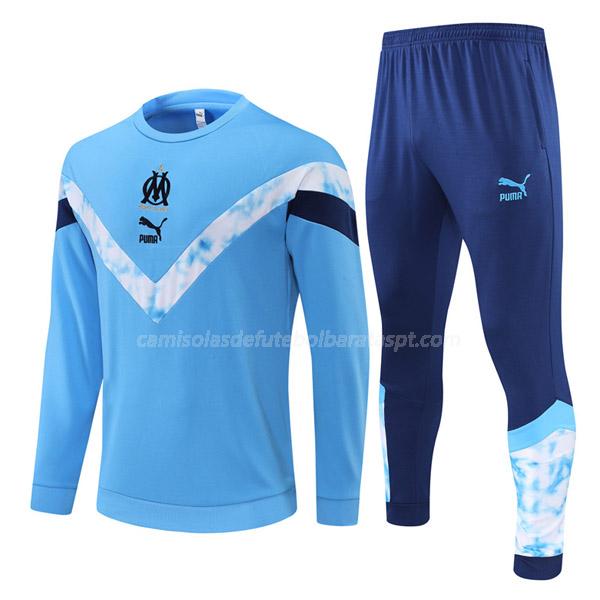 sweatshirt olympique de marsella azul claro 22820a 2022-23