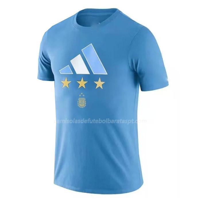 t-shirt argentina 3 star azul 2022